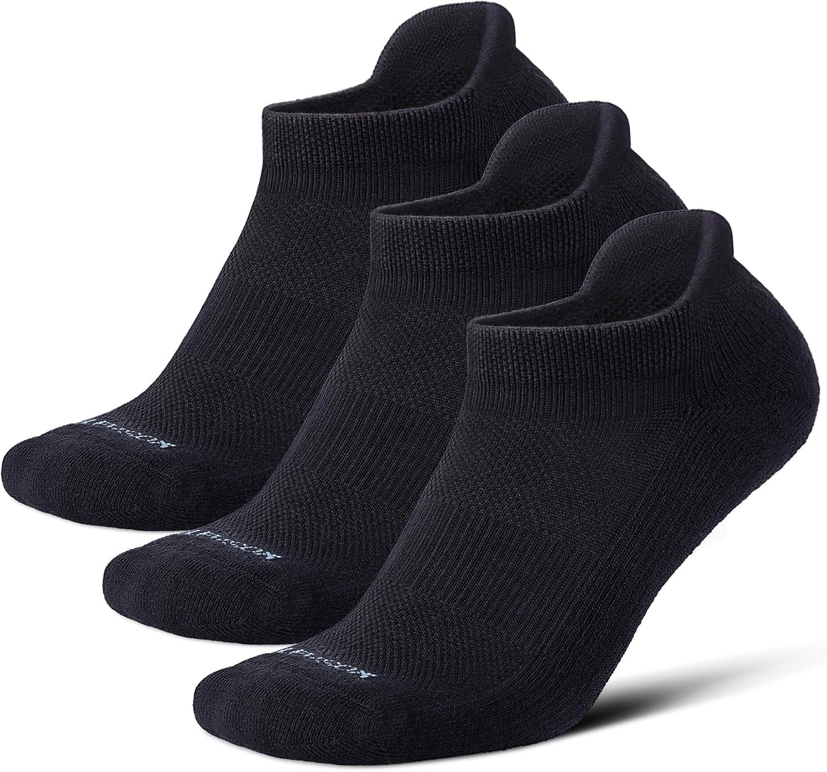LEVSOX Ankle Compression Socks for Women and Men, Bamboo Viscose Low Cut Cushioned Athletic Running Socks