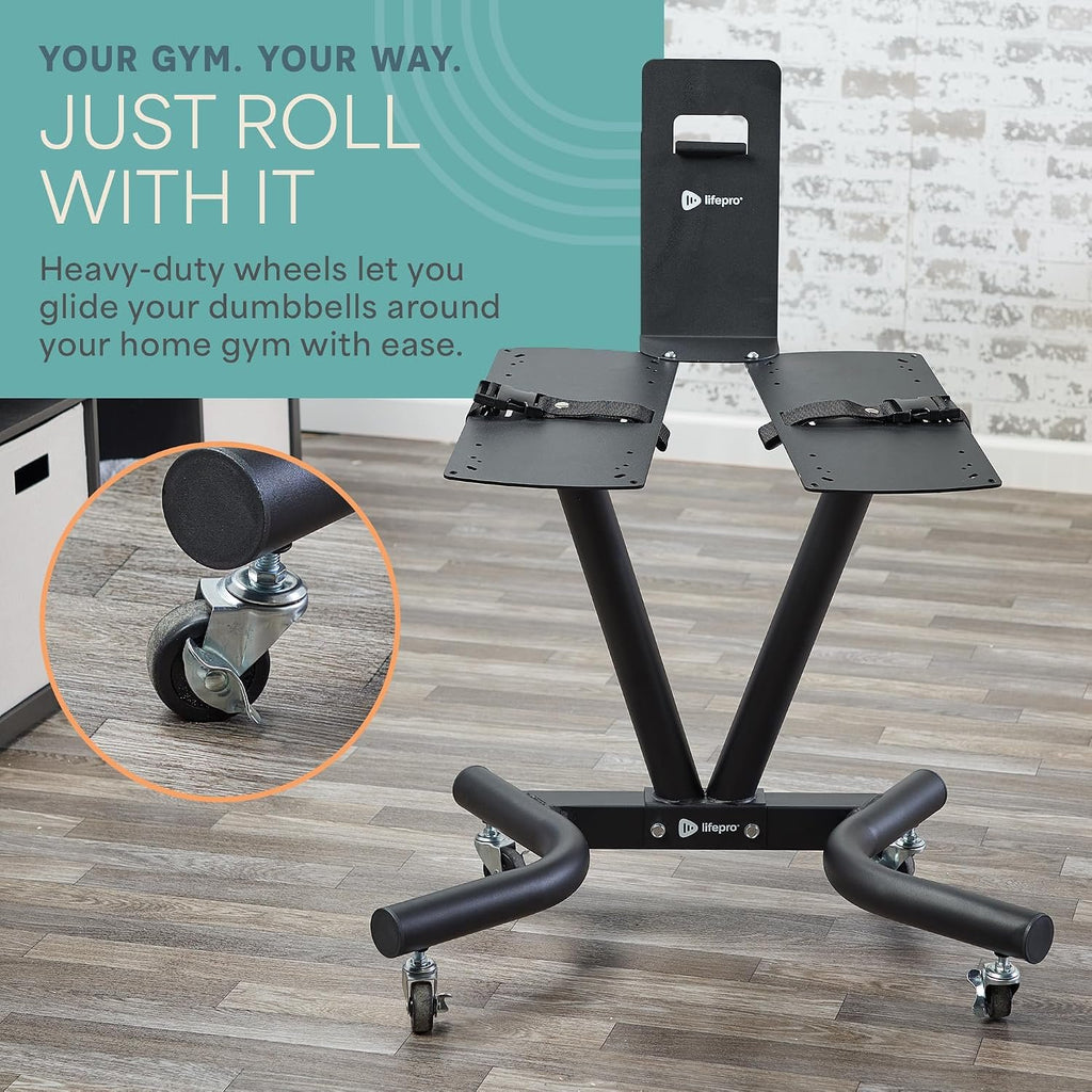 Lifepro Adjustable Dumbbell Stand Weight Stand for Dumbbells Home Gym