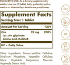 Solgar Chelated Zinc, 250 Tablets - Zinc for Healthy Skin - Supports Cell Growth & DNA Formation - Exerts Antioxidant Activity - Supports A Healthy Immune System - Non GMO, Vegan - 250 Servings