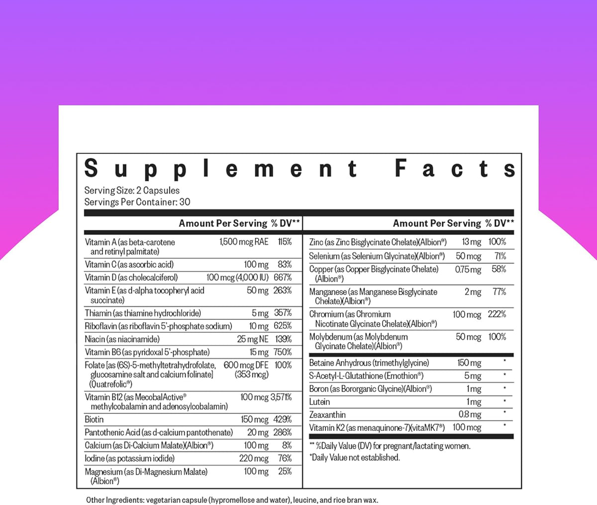 Dietary Supplements 60 capsules