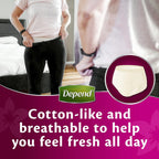 Depend Real Fit Incontinence Underwear Regular Women Large 32 Count (4 x 8 Pack) - Packaging May Vary
