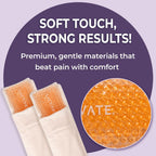 Lactivate Perineal Ice Pack for Maternity Postpartum Care - Set of Two Reusable Hot & Cold Gel Pads with 4 Soft Bamboo Covers for Vaginal Tears - Hospital Bag Maternity Essentials for New Mums