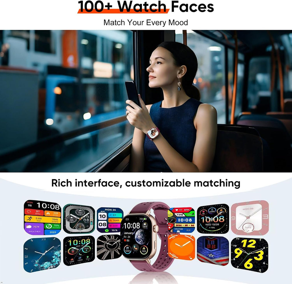 Built-in GPS Distance Tracking Watch for Men and Women, Average Pace Running & Swim Watch, Waterproof, Long Battery Life(Gold)