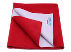 Reusable Underpad Washable Incontinence Bed Pad Overnight Sheet (CherryRed, Medium (70cm x 100cm))