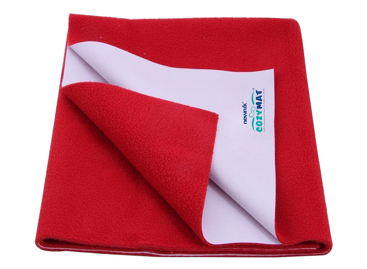 Reusable Underpad Washable Incontinence Bed Pad Overnight Sheet (CherryRed, Medium (70cm x 100cm))