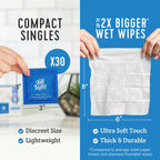 Stall Mates Witch Hazel: Flushable Wipes, Individually Wrapped, Travel Friendly, Soothing, Unscented with Cucumber, Aloe and Chamomile, (90 on-the-go singles) BULK PACK