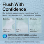 The Honest Company Flushable Wipes, Hypoallergenic, Tropical Leaves, 126ct