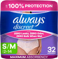 Always Discreet Disposable Underwear Disposable Postpartum 32 pieces