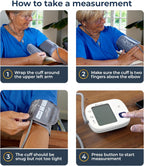 iProven Bluetooth Blood Pressure Monitor for Home Use with App Integration | For Upper Arm, Easy-to-Use One-Touch Operation, accurate BP Cuff with Large Display for Convenient Monitoring