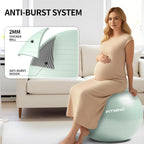 FITMIND_ Extra Thick Exercise Ball Yoga Ball 22in/26in/30in for Workout Pregnancy Stability,Anti-Burst and Slip Resistant Swiss Ball with Pump for Yoga, Pilates, Fitness,Birthing,Physical Therapy