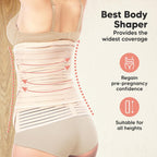 3 in 1 Postpartum Belly Support Recovery Wrap – Postpartum Belly Band, After Birth Brace, Slimming Girdles, Body Shaper Waist Shapewear, Post Surgery Pregnancy Belly Support Band (Classic Ivory, XL)