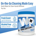 WIPESPLUS Hand Sanitizing Wipes Canister Alcohol Free for Home and Business, 240 Count