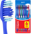 Colgate Extra Clean Full Head Toothbrush, Soft, 6 Pack | Soft Bristles, Full Head Design, Everyday Cleaning, Easy Grip Handle, Bulk Toothbrush Pack