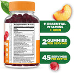 Lifeable Multivitamin with Iron Gummies for Women and Men, 90 Count