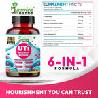 Humming Herbs UTI Wellness Essence 1100mg - Advanced 8-in-1 Urinary Tract Support Formula with Cranberry, D-Mannose, & Probiotics - Promotes Bladder Health & Immunity