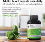 Liver Support, Milk Thistle 300mg (70:1 Extract from 21,000mg Seed), with Dandelion, 85% Silymarin, Artichoke & Frankincense, Once-Daily Capsule 200 Count