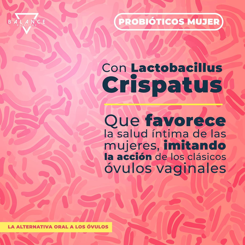 Women's Probiotics - 200 cps | Help for Bacterial Vaginosis, Candida and Cistitus | Intimate Flora Woman Probiotics | 30 Billion CFU/Day, Lactobacillus Reuteri, Rhamnosus, Crispatus, Cranberry