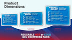 Rapid Relief Gel Ice Pack, Reusable Cold Pain Relief, Small 4x6 Inch 1 Ct