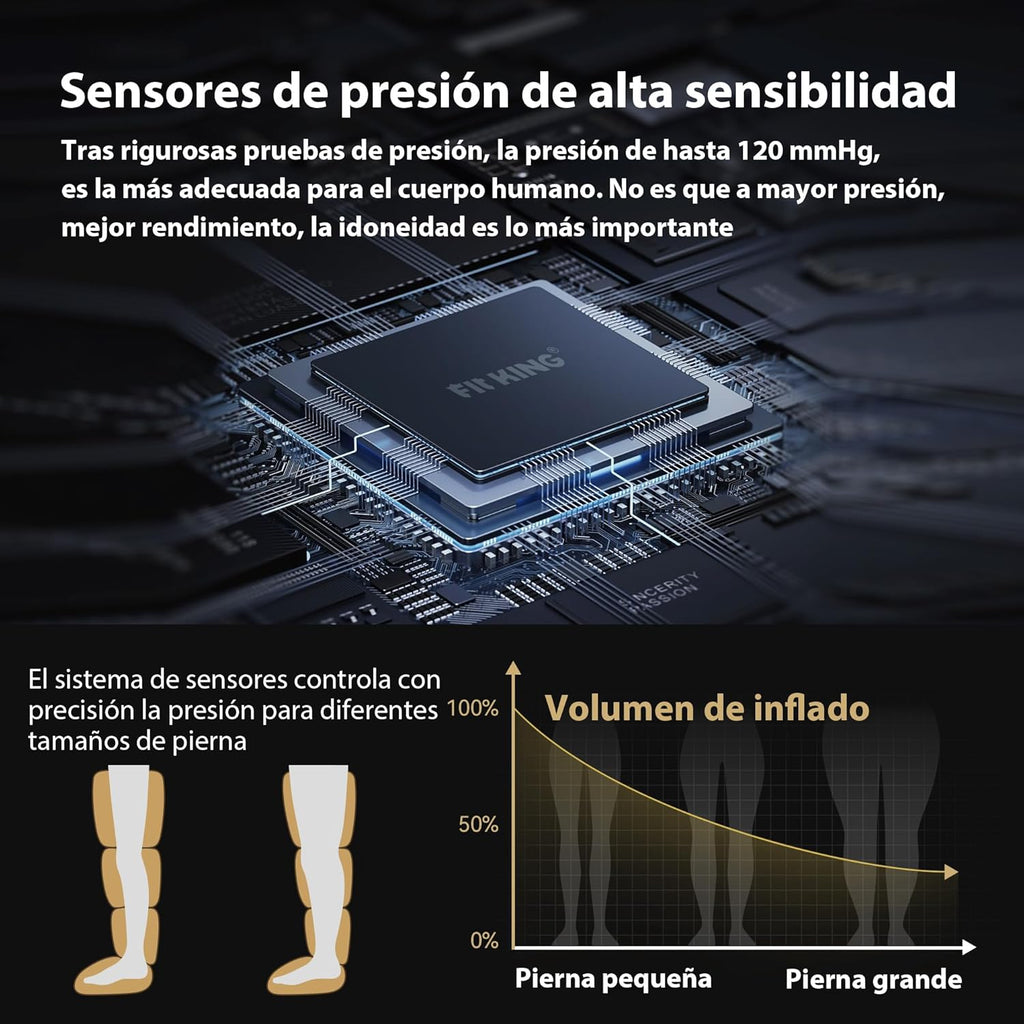 FIT KING Boots Pressotherapy Legs, Leg Massager to Improve Blood Circulation and Relieve Leg Pain Improve Sports Performance Relax Muscles
