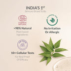 AreoVeda Natural Prebiotic Intimate Wash With Lactic Acid & Inulin | Helps Maintain pH Balance | Promotes A Healthy Skin Microbiome | Safe For Pregnancy| Lab Tested, Ecocert Certified, & EWG Verified (100ml)