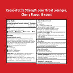 Cepacol Extra Strength Sore Throat Lozenges, Cherry 16ct