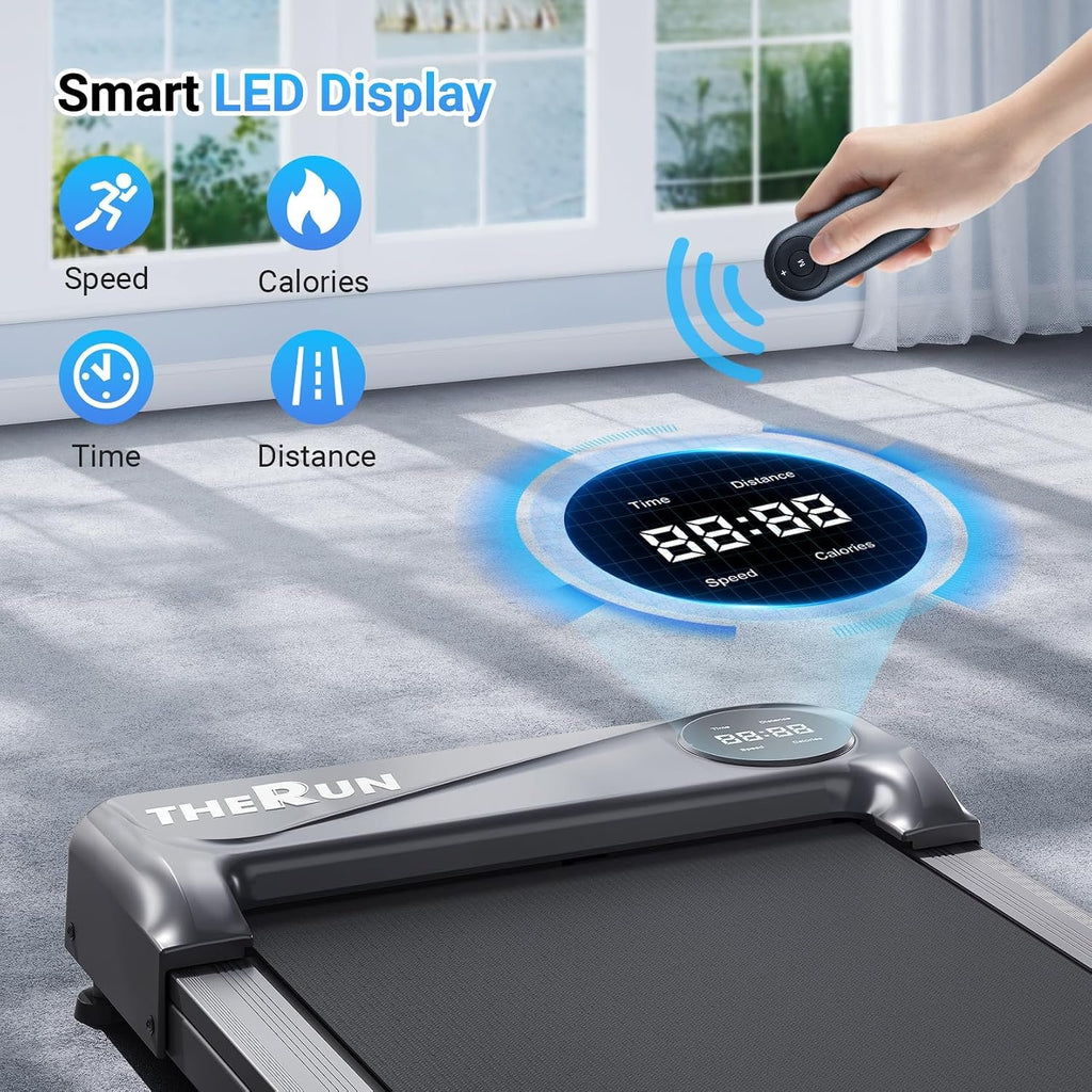 THERUN Walking Pad Under Desk Treadmill for Home and Office Small Walking Pad