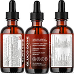 (3 Pack) GlucoGone Drops - Original Premium GlucoGone Liquid Drops All Natural Ingredients Support Advanced Formula for Overall Health & Wellness, Organic Droppers, 3 Bottles for 3 Months