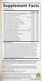 Garden of Life Organics Men's Once Daily Multivitamin, 30 Tablets | Organic Mens Vitamins & Minerals, Vitamin C, Zinc, Vegan, For Health & Well-Being, Whole Food