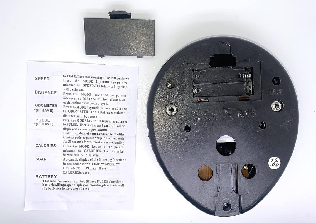 Generic Replacement Monitor Speedometer for Stationary Bikes, Heart Rate Tracker,Indoor Bike Monitor LCD(TS JP040), Indicators are Displayed in Miles