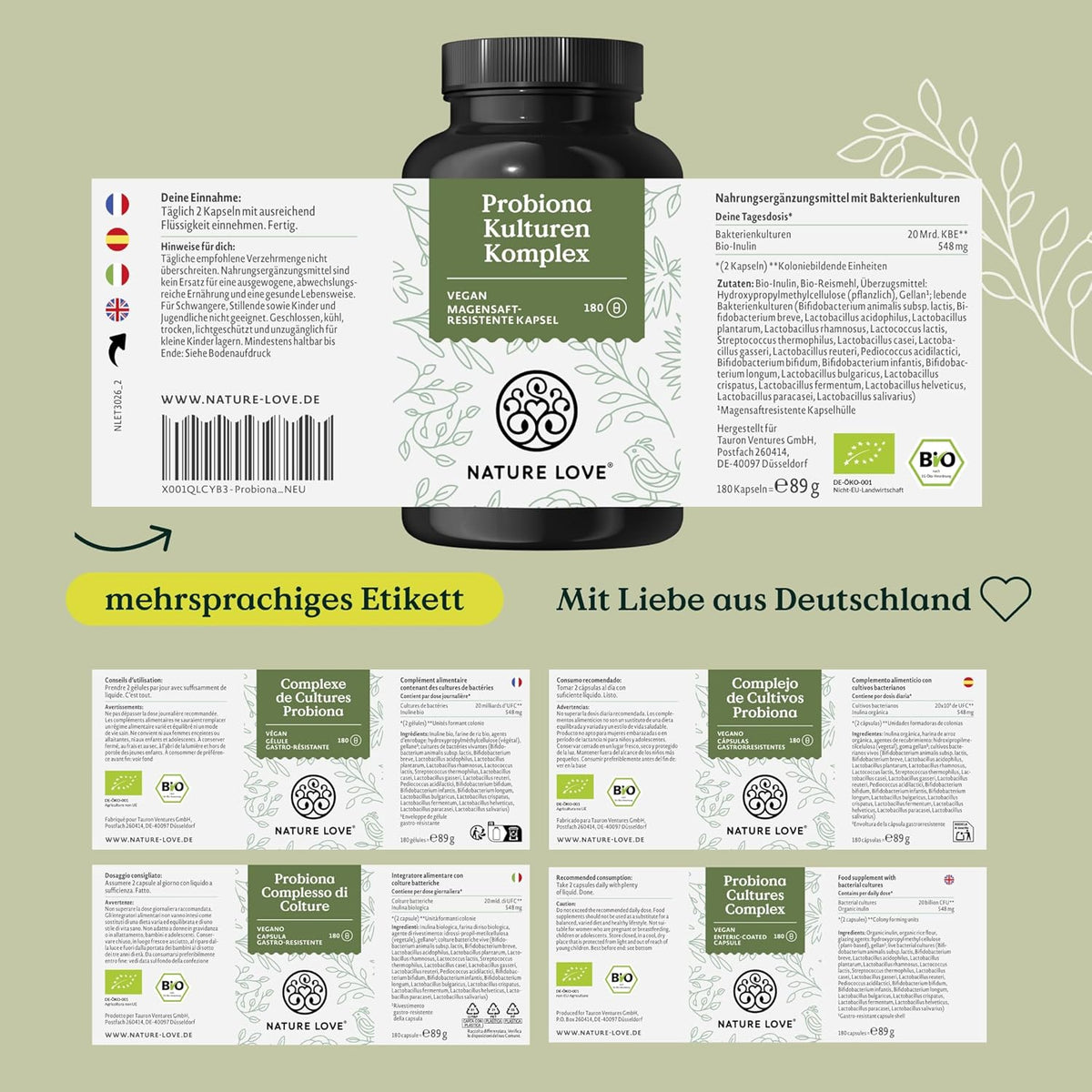 Nature Love Probiotic Supplements Organic