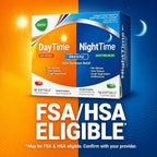 AXIV Day & Night Cold & Flu Medicine Combo Pack Softgels, Daytime & Nighttime Relief for Headache, Fever, Sore Throat, Minor Aches & Pains, & Cough, 48 Softgels