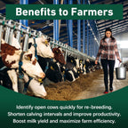 Bovine Pregnancy Test Kit - Includes 2 Tests, Rapid Results in 5-20 Minutes for Dairy & Beef Cows, Whole Blood, Serum & Plasma-Based Tests