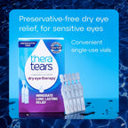 TheraTears Dry Eye Drops, Preservative-Free Vials, 30 Ct | Preservative-Free Lubricating Eye Drops for Dry Eyes, Single-Use Vials, Dry Eye Therapy, Immediate Long Lasting Relief