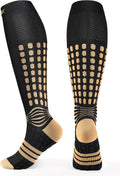 NEENCA Professional Compression Socks for Women Men Circulation, 20-30 mmHg | Copper Infused Fiber, Patented Massage Dots Design, Medical Sock for Pain Relief, Swelling, Nurse, Travel, Flight, Daily Wear