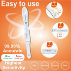 Amplim Early Detection Pregnancy Test Sticks 20 Pack for Women, 99.99% Accurate, Sensitive Midstream Home Urine Test Kit, 2-Sec Reliable Results 6 Days Sooner, 10 MIU/mL HCG