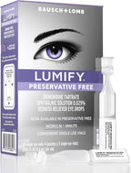 Lumify Preservative Free Eye Drops Redness Relief, Sensitive Eyes, 20 Vials