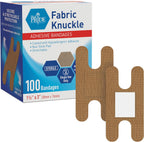MED PRIDE Fabric Knuckle Bandages,Latex-Free,1.5x3 in,100-Count