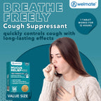WELMATE Max Strength 12Hr Mucus Relief DM Cough Suppressant, 98 Tablets