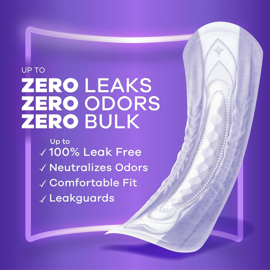 Always Discreet Adult Incontinence Pads for Women, Drier, 6 Drop Long Length, Extra Heavy Absorbency, Pads for Bladder Control Management, Bladder Leaks, & Postpartum Pads, 112ct