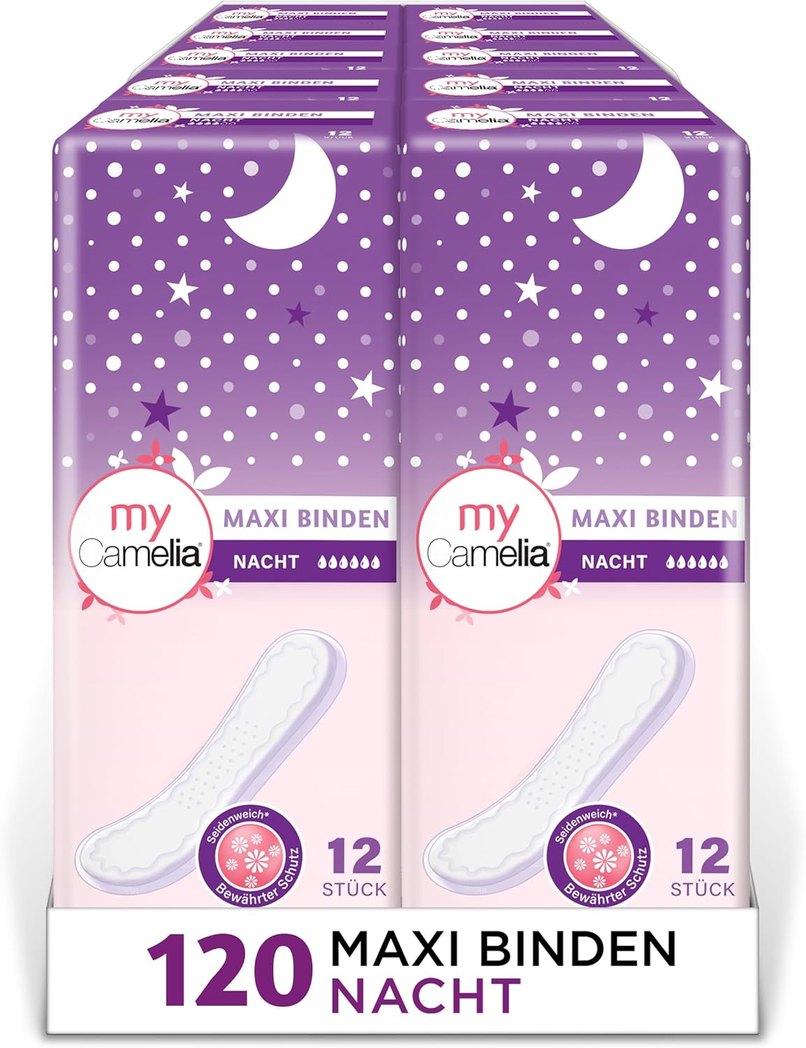 Camelia Sanitary Pads Overnight 120 pieces