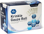 MED PRIDE Sterile Krinkle Gauze Rolls,6-Ply Cotton,4.5 in x 4.1 yd,6-Pack