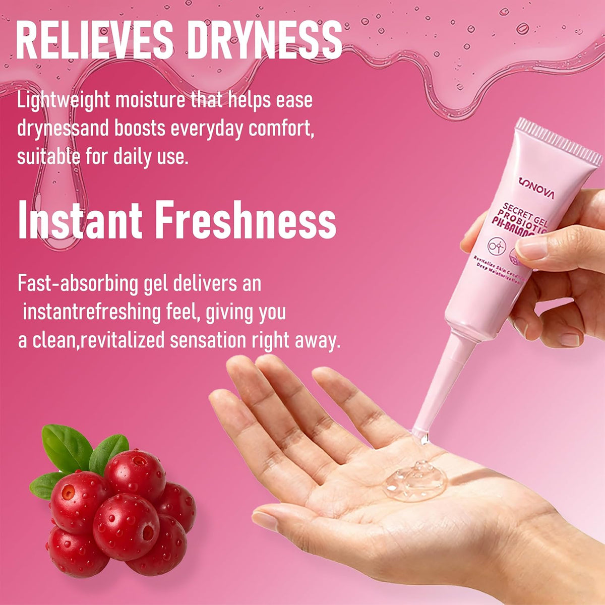 Firming Hydrating Essence Gel for Intimate Care – 5g x 7 Tubes | pH Balancing, Moisturizing, Brightening, Tightening | Women's Intimate Gel | Gentle & Soothing Formula