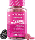 Women's Multivitamins - 60 Gummies with Vitamins for Hair, Marine Collagen and Hyaluronic Acid - Vitamin C, A, D, B, Biotin and Zinc - Multivitamin with Minerals and Probiotics - Novomins