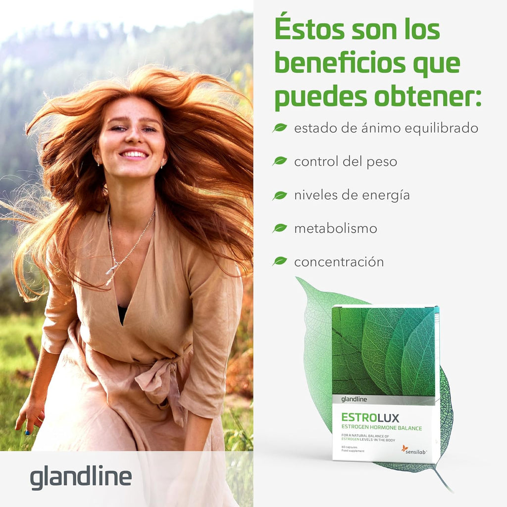 Female Estrogens - Iodine, Chlorella, Vitamin B6, Rosemary, Melissa - Menopause - 120 Capsules for 60 Days - Natural Product that Balances Estrogen Levels - Estrolux Sensilab