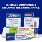 Secure Sensitive Denture Adhesive Cream, Zinc Free Denture Glue, 1.4 oz | Aloe Vera & Myrrh to Nourish Your Gums - Uppers, Lowers & Partials - Waterproof & Zinc Free - Less Adhesive, More Hold