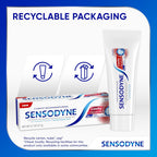 Sensodyne Cavity + Sensitivity Toothpaste, 2.7 oz | Fluoride Toothpaste for Sensitive Teeth and Cavity Protection, Optimized Fluoride Technology To Enhance Remineralization