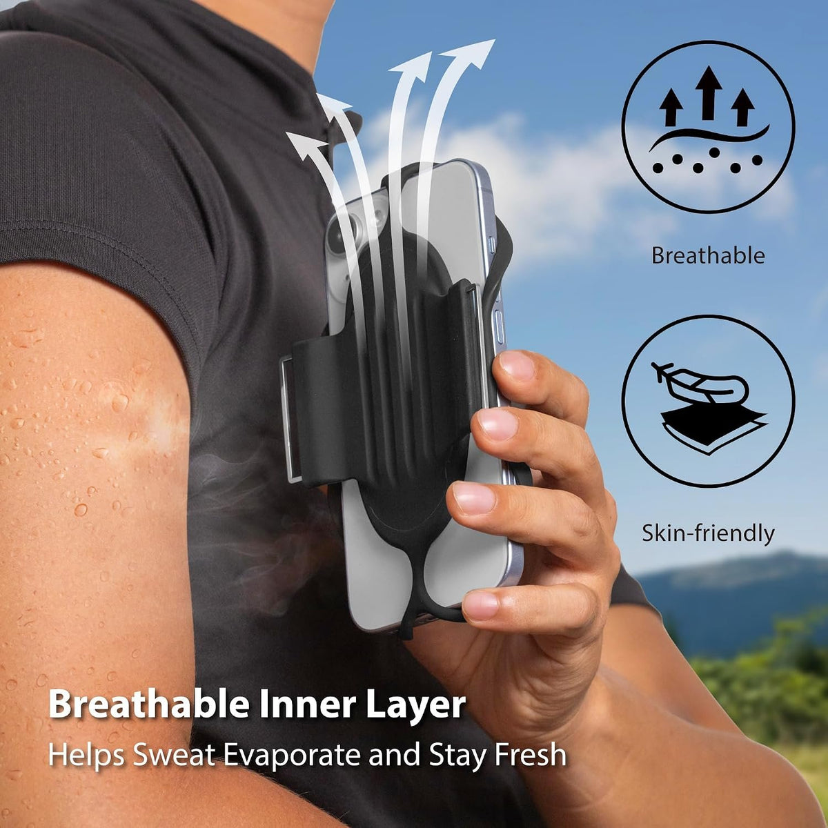 BONE Run Tie 3, Universal Running Phone Armband for 4.7"-7.2" Smartphones