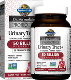Garden of Life - Dr. Formulated Probiotics Urinary Tract+ - Acidophilus Probiotic Supports Urinary Tract Health, Digestive Balance - Gluten, Dairy, and Soy-Free - 60 Vegetarian Capsules (Shipped Cold)