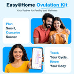 Easy@Home Ovulation Test Kit for Women, 10 Pack LH Test Strips, Fertility Predictor for Pregnancy Planning, Ovulation Tracker Powered by Premom iOS and Android App