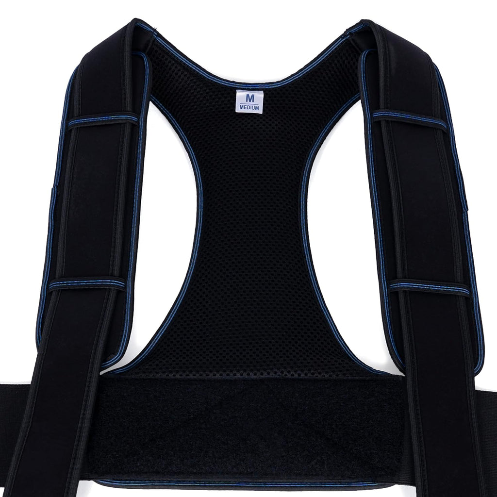 CUREWRAP Premium Posture Corrector Belt for Men & Women (Medium 34"-40") | Adjustable Back Support Brace for Spine, Shoulder, Neck & Upper Back Pain Relief | Breathable, Lightweight & Comfortable Design